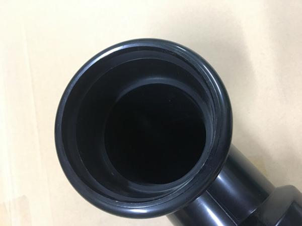 Toilet Black Plastic Drain Pipe For Hang Wall Type Toilet Seat To Hide Water Tank Fittings