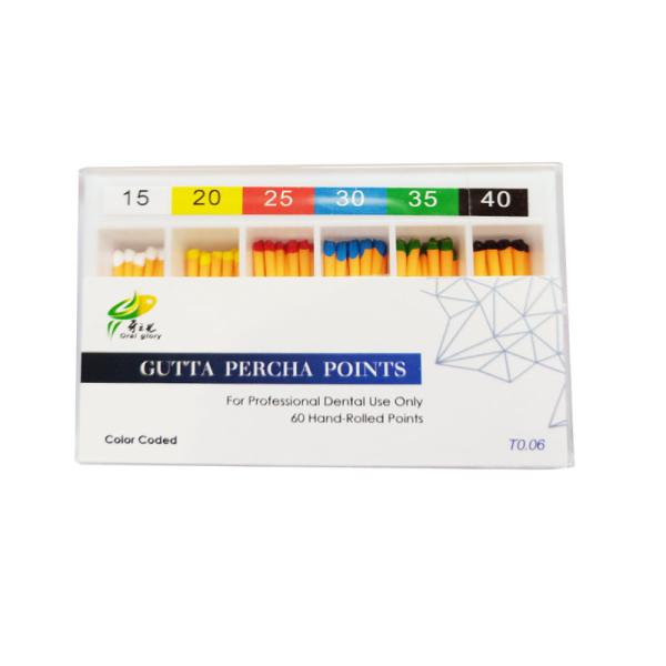Endodontic 06 Taper Gutta Percha Points , 25# Dentistry Protaper GP Points