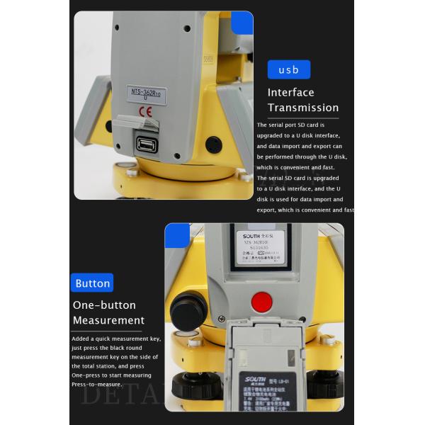 NTS-332R10 Южная общая станция Прибор геодезического обследования земли без призма 79 мм
