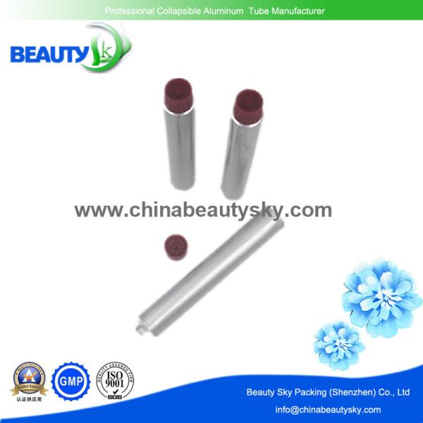Collapsible aluminum Tube  for  PH>7 Hair Color cream Packaging  with silver finishing promotion price in 2016