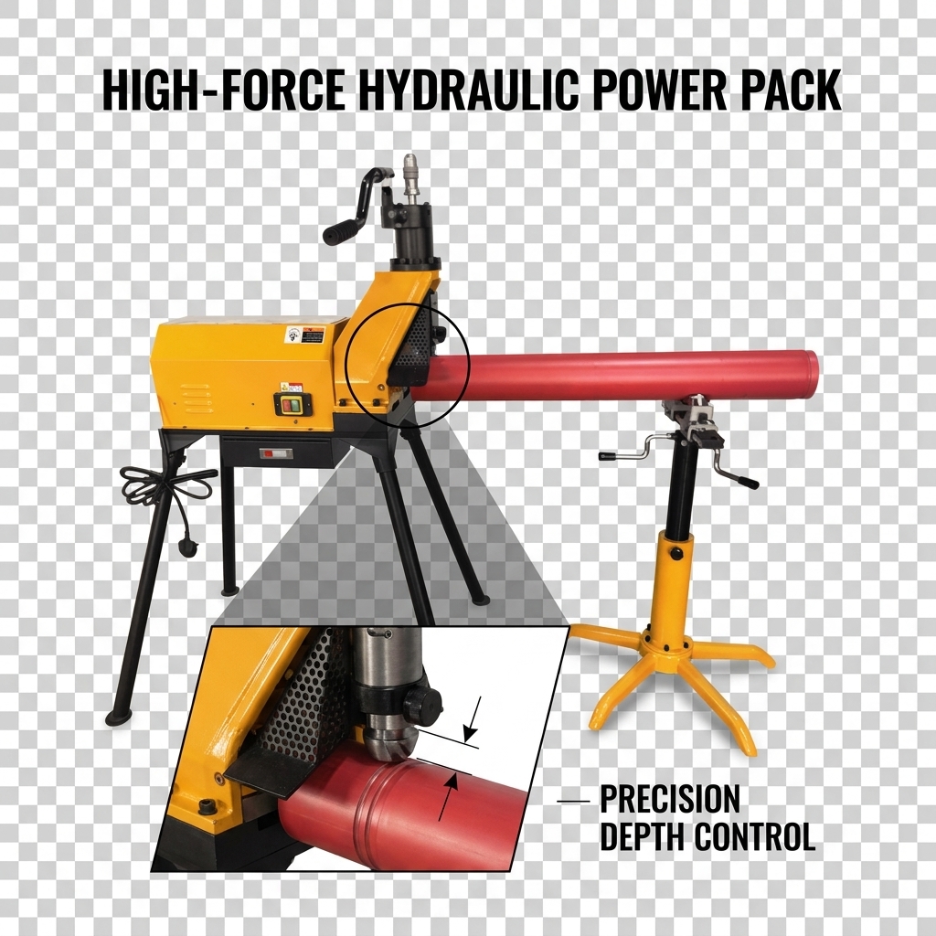 Hydraulic Heavy Duty Roll Grooving Machine 2-12 Inch Industrial Pipe Groover for Fire Protection Steel Pipe Wholesale