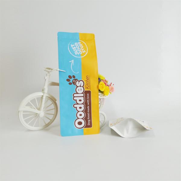New Wholesale Factory Cat Food Dog Food Pet Snack Bag Stand Up Bag Kraft Paper Zip Lock Packaging Pouch For Pet