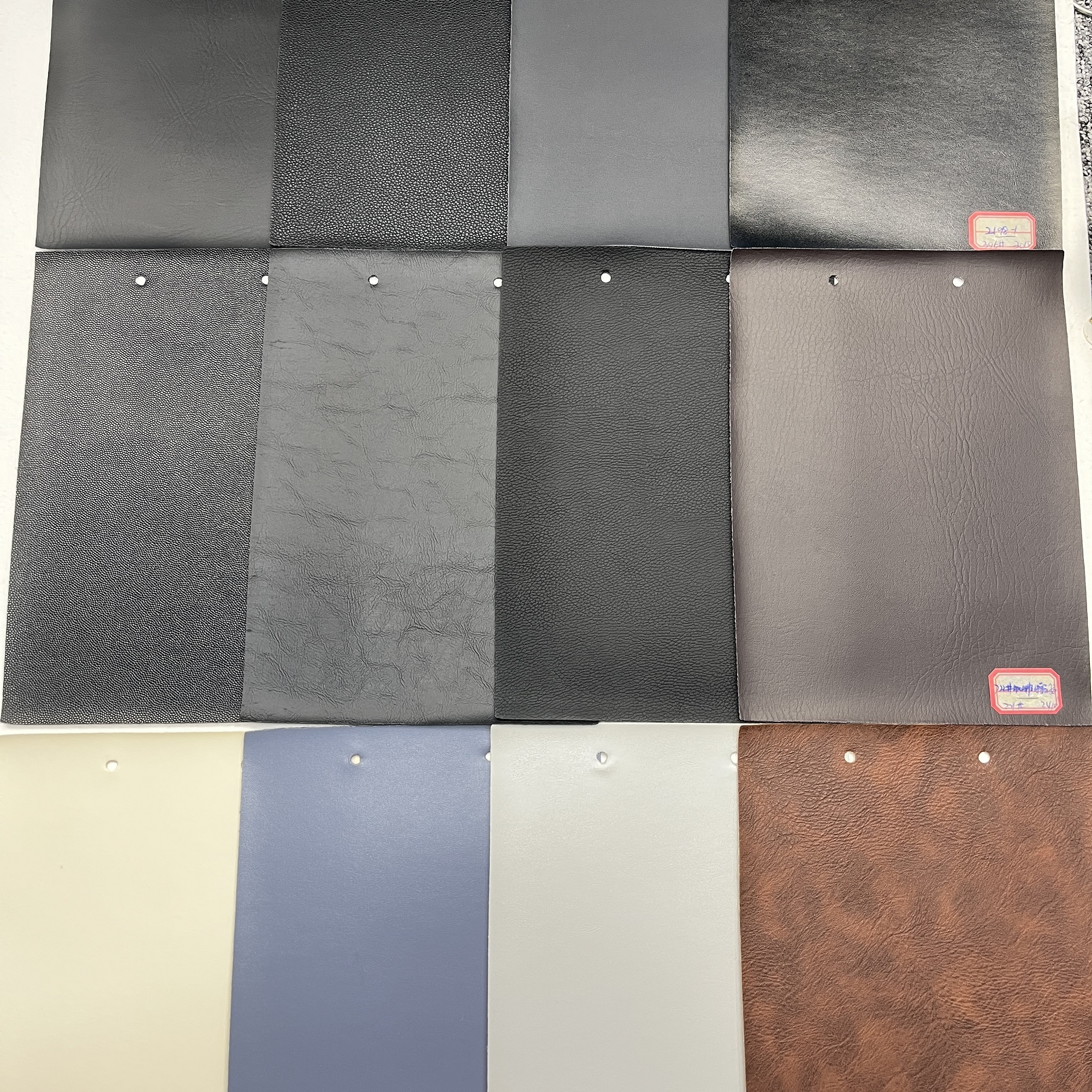 Factory Custom PU Vegan Leather Fabric Plain Color Leather for Bags Shoes Clothes Sofas Waterproof
