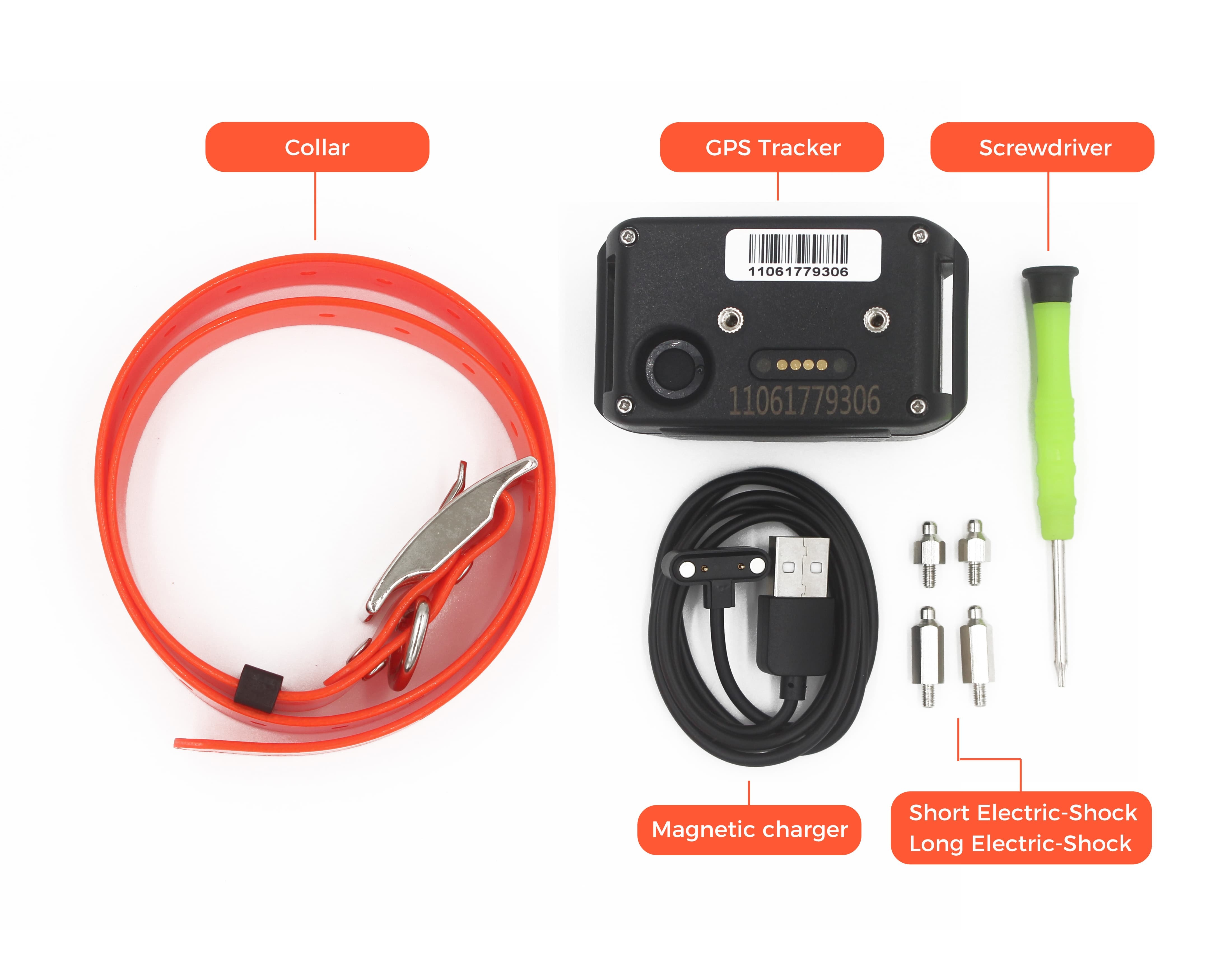 4G LTE GPS Dog Tracker Collar with Virtual Electronic Fence and IP67 Waterproof Smart Pet Tracking Device