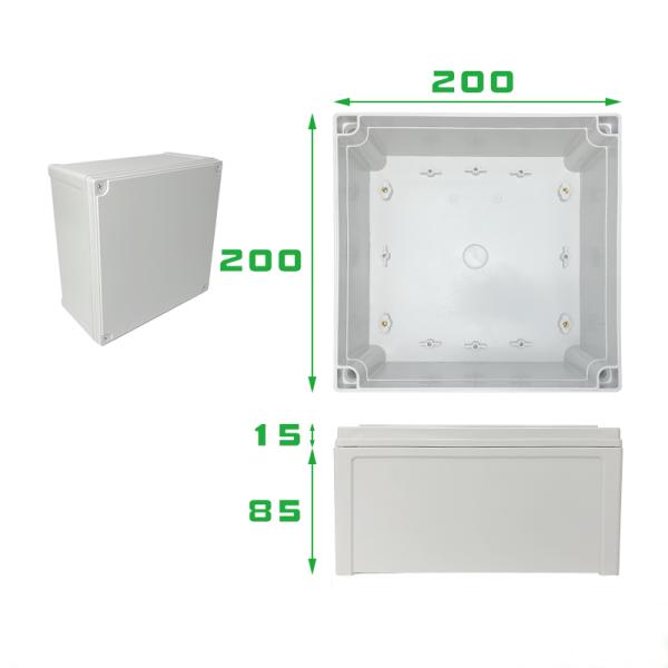 TY-200200100 Industrial Grade Electronic Enclosure Waterproof terminal box