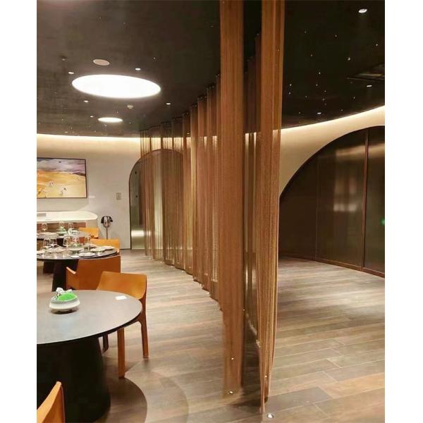 Cortinas de malla metálica en espiral con agujeros de diamante para la división espacial