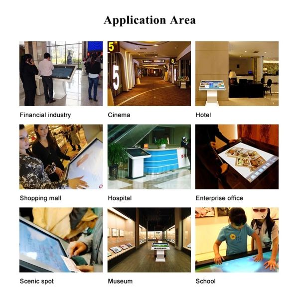 CH 55 Inch Display Advertising Player Interactive Inquiry Self Service Information Kiosk Touch Screen Horizontal Query Machine