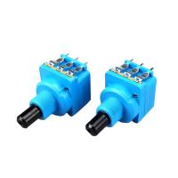 Série WH116AK Dimmer potentiomètre à double commande B500K à 5 broches avec interrupteur rotatif longueur de la poignée de l'arbre à moitié 16 mm