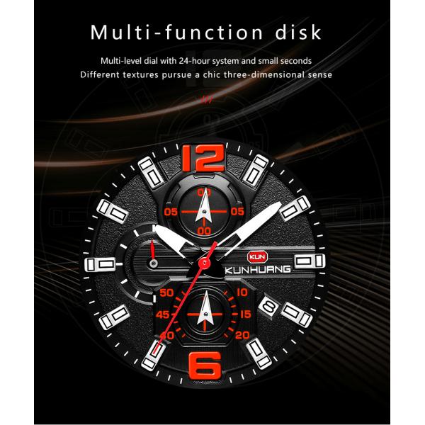 Man Black Dial Wooden Quartz Watch Business Wristwatch Water Proof 1019-3