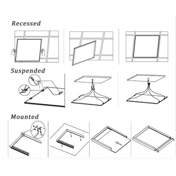 Плоский квадрат 36W SMD2835 130lm/W привел подсвеченные панели