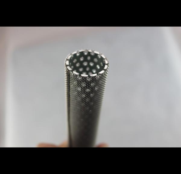Chemical Industry Perforated Stainless Steel Pipe 60° 180° Perforation Pattern