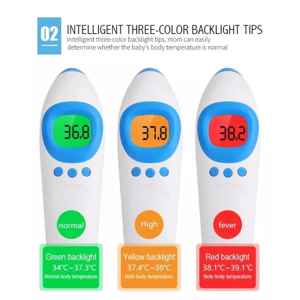 Baby Non Contact Infrared Digital Forehead Thermometer ABS Material High Accuracy