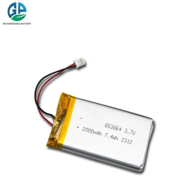 3.7 V 2000mah For Digital Products Medical Devices High Quality Eco-Friendly Lithium Ion Polymer Battery 653864 2000mAh
