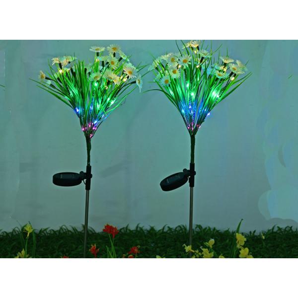 Solar Artificial Daisy Flower Lights Ground Decoration Lawn Lamp