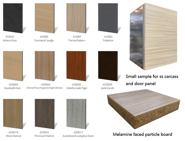 Melamine Series Flat Pack Stainless Steel   Modular  Kitchen Cabinet