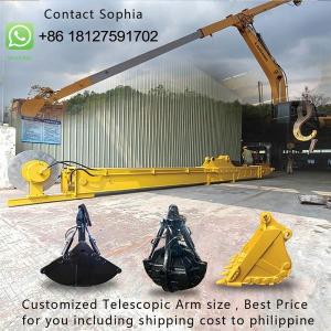 20 Ton 50ton Excavator Clamshell Telescopic Arm Ideal For Construction Projects