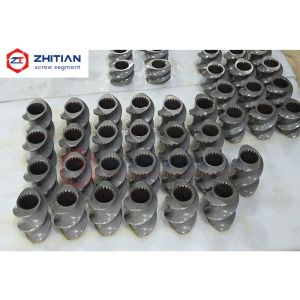 Éléments de vis d'extrudeuse à double vis en alliage de carbonitrure de TiCN avec résistance à l'usure et à la corrosion pour l'usinage CNC de précision