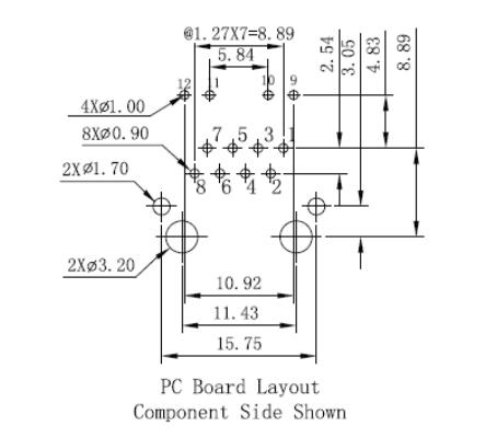 АРДЖ11Д-МДСГ-Б-А-ЭМУ2 магнитное РДЖ45 10/100 основание-Т Джек с магнитным модулем