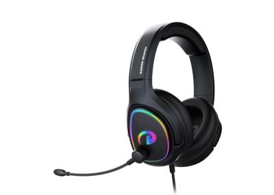 Auriculares prendidos Omnidirectional do jogo do RGB com luz e Mic Mute da respiração