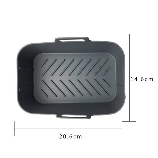 Forro multifuncional da frigideira do ar do retângulo da ferramenta da cozinha do silicone reusável