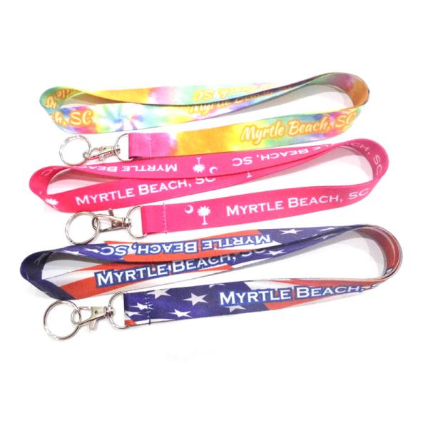 Plastic Woven Neck Badge Lanyard Retractable Badge Holder Logo Custom