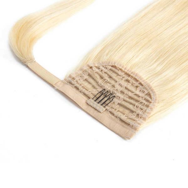 Remy Hair Brazilian Curly Wrap Around Ponytail Human Hair with No Tangle