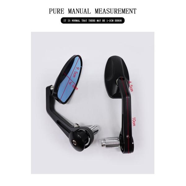Universal CNC Aluminium Rearview Mirror Bar End Side Mirrors Sleek and Stylish Design