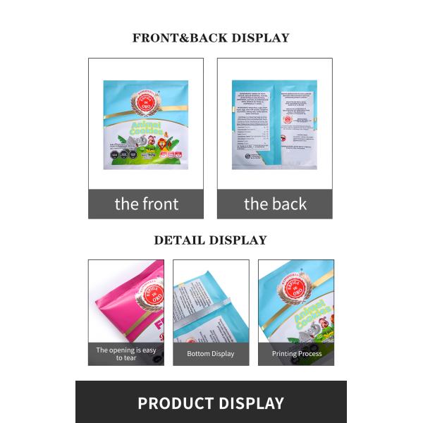 Custom Printed Snack Packaging Bags Moisture Proof For Chocolate Chips Cookie