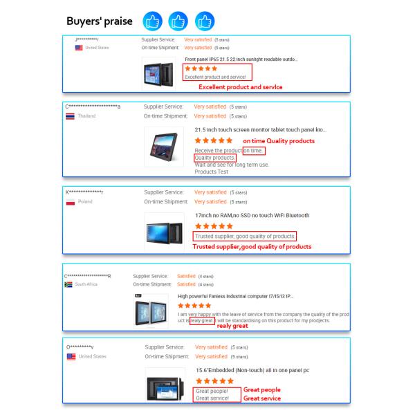 Капацитивный сенсорный экран 18,5 дюйма Промышленный планшетный компьютер с алюминиевым корпусом без вентилятора
