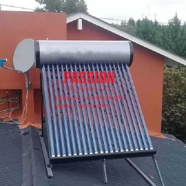 200L Non Pressure Solar Water Heater 300L Silver Water Tank Vacuum Tube Collector