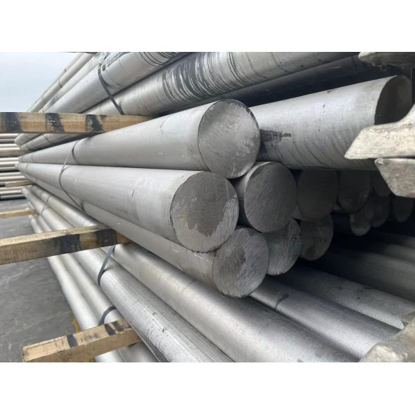Extruded Round Aluminium Rod Solid Bar 2024 5052 5083 T6 Silver Color ISO Certificate