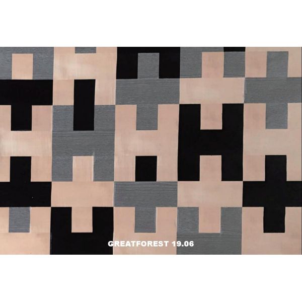 Artistic Parquet Wood Veneer 2500*640mm Handwork Fixed-Shaped Customizable Art Splicing For Wall Paper