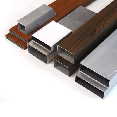 6063 Square Aluminium Extrusion Wood Simulated Surface Aluminium Extrusions Price