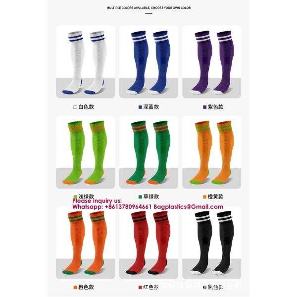 Cotton Soccer Socks Cushion Striped Baseball Uniform Boys World Cup Sock Toddler Girls Knee High Socks Mens Womens Knee High Striped Athletic Sports Softball Baseball Pack
