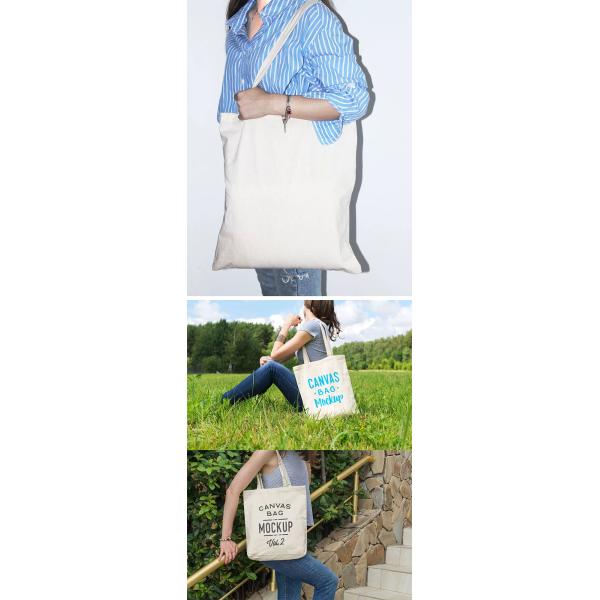 Plain Blank Organic Calico Cotton Canvas Grocery Shopping Tote Bag Custom Logo Size Printed