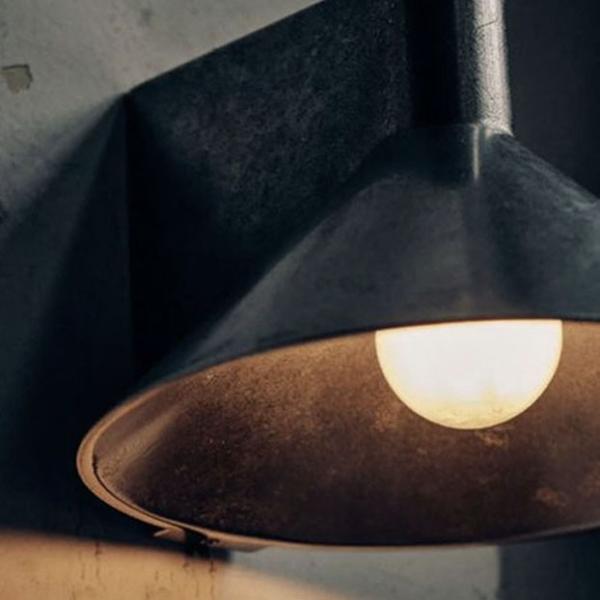 Retro Design Indoor Living Brass Material Picture Light Sconces Household Conical Wall Light