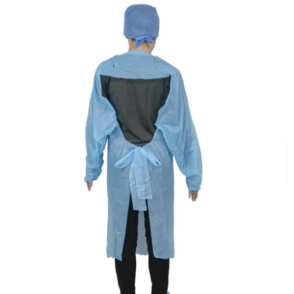 Disposable CPE PE Visiting Gown /Plastic Apron Gown