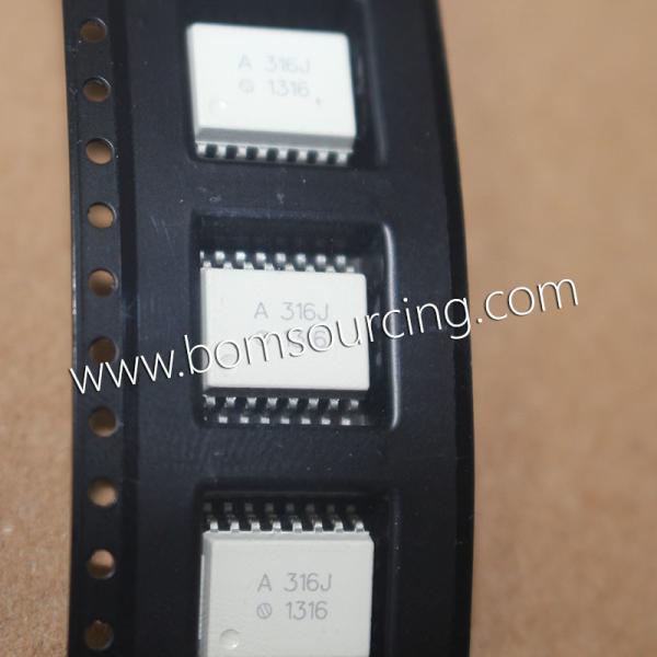 2.5A Gate Driver Optical Coupling Ic Electrical Component 5000Vrms 16-SO HCPL-316J-500E HCPL-316J