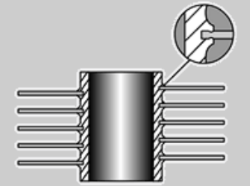 Copper Finned Pipe DELLOK C44300 AL1060 Встроенная трубка для теплообменника