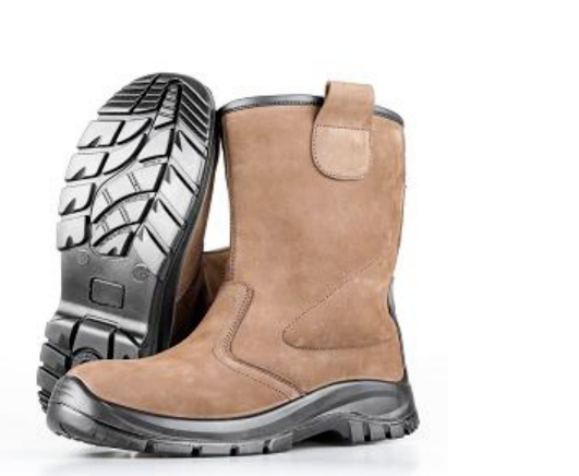 Lace up Yellow Fabric Lining Slip resistant Industrial Protective Footwear For Construction