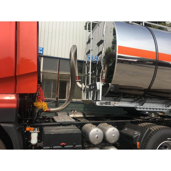 Масляного бака трейлера топлива доставки тележки термоизоляция алюминиевого сплава трейлера 45КБМ Семи