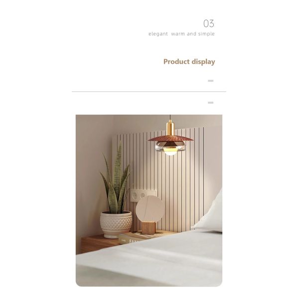 Glass Lampshade Bedroom Living Room Hanging Lights Vintage Led Glass Pendant Lamp Fixture (WH-VP-340)