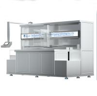 Machine automatique de nettoyage ultrasonique de PLC de trois réservoirs avec le bras mécanique de robot