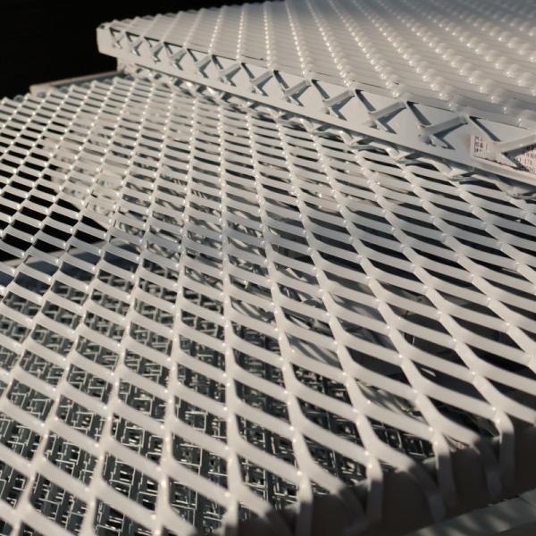 Facade Cladding PVDF Expanded Aluminum Mesh For Curtain Wall