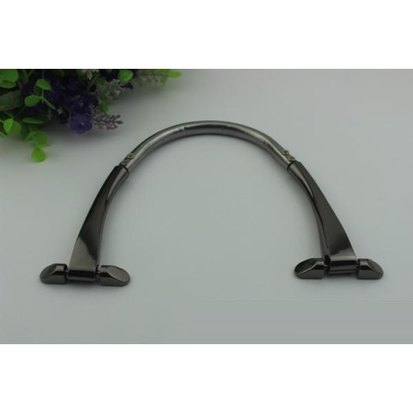 Hot selling metal accessories light gold 190 mm length zinc alloy handbag handle