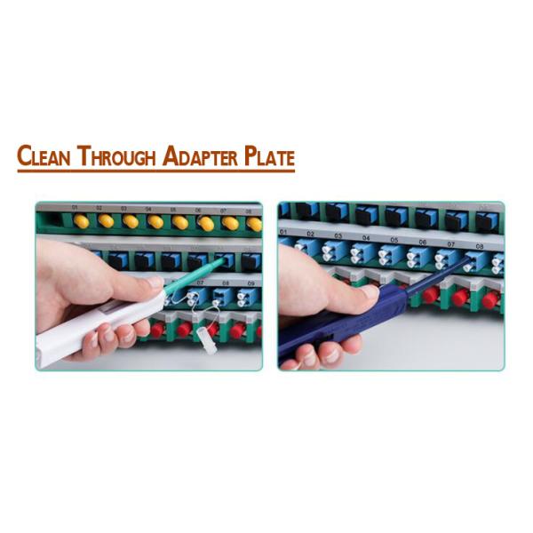 Тип голубой CE ROHS ручки уборщика соединителя 1.25mm LC MU щелчка стекловолокна одного FTTH очищая