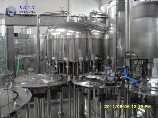 Automatic 3 in 1 water PET bottle filling capping machine / bottling plant machine equipment production line