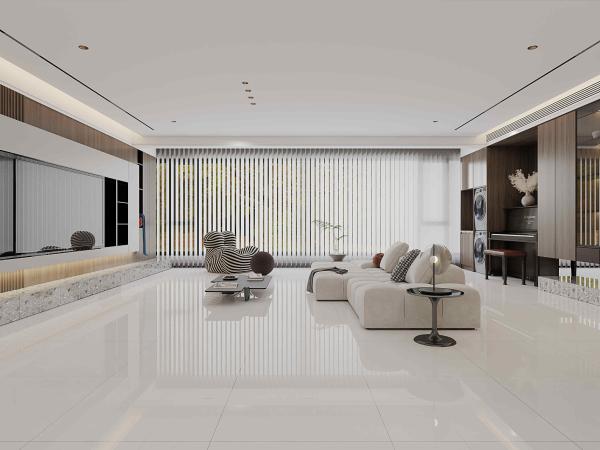 Light Gray Marble 800x800mm Wear-resistant Polished Glazed Porcelain Tiles For Bedroom