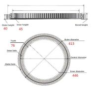Rolamento do balanço do grupo EX40 EX30U-2 EX35U de Spare Parts Rotary da máquina escavadora de Hitachi EX60-1