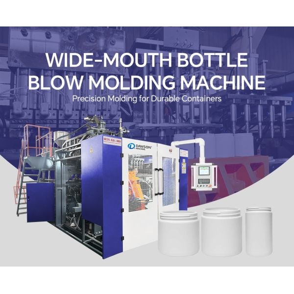 Single Station HDPE Wide Mouth Daily-Use Containers Making Machines Extrusion Blowing Molding Machine